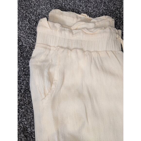 #15 womans kendal and kylie Pants Cream BOHO Relaxed Drawstring Comfortable - Picture 5 of 5